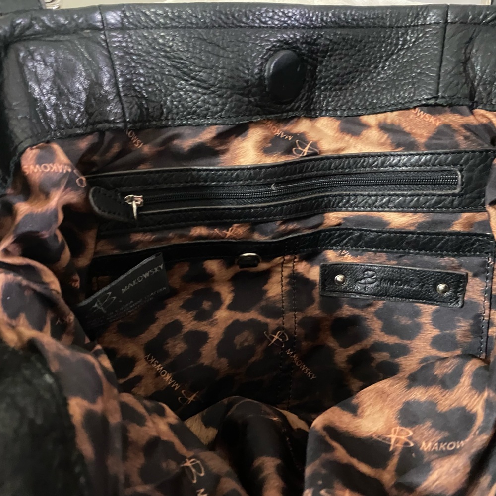 B Makowsky leather shoulder bag - Black - Picture 4 of 11